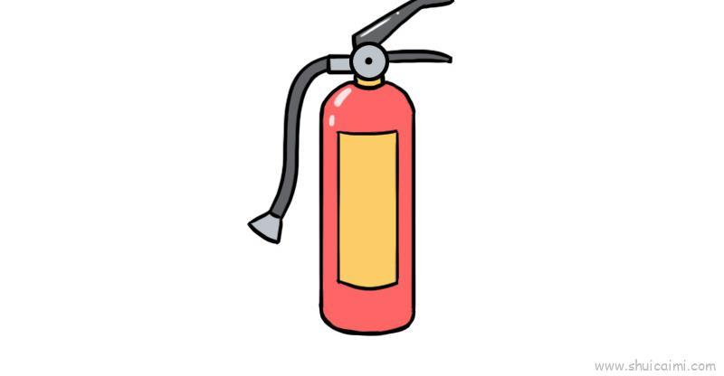 灭火器儿童画怎么画 灭火器简笔画好看