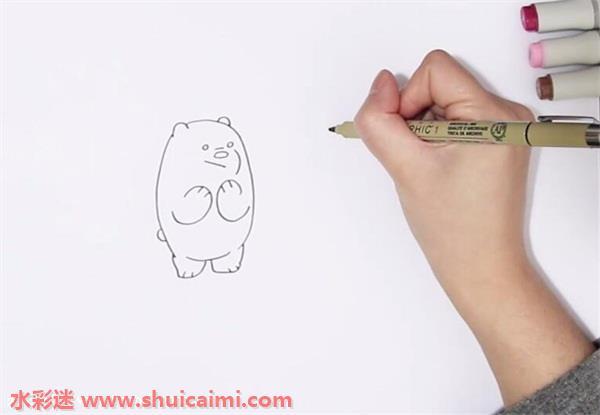 咱们裸熊怎么画 咱们裸熊简笔画简单又漂亮彩色