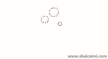 彩色蒲公英儿童简笔画