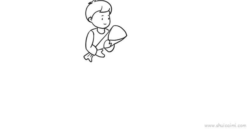 清明节扫墓儿童画怎么画 清明节扫墓简笔画简单