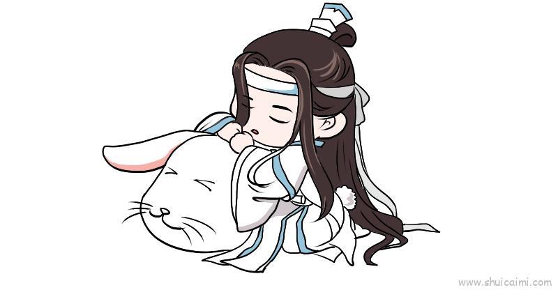 蓝忘机q版儿童画怎么画 蓝忘机q版简笔画顺序