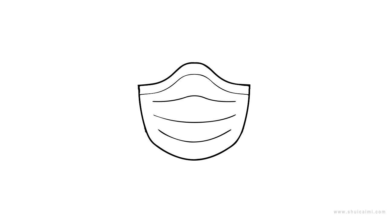 口罩简笔画怎么画 口罩简笔画简单