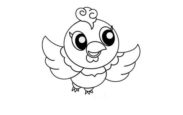 凤凰的简笔画图片大全 凤凰的简笔画图片大全带颜色