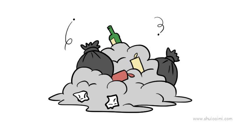 垃圾儿童画怎么画 垃圾简笔画顺序