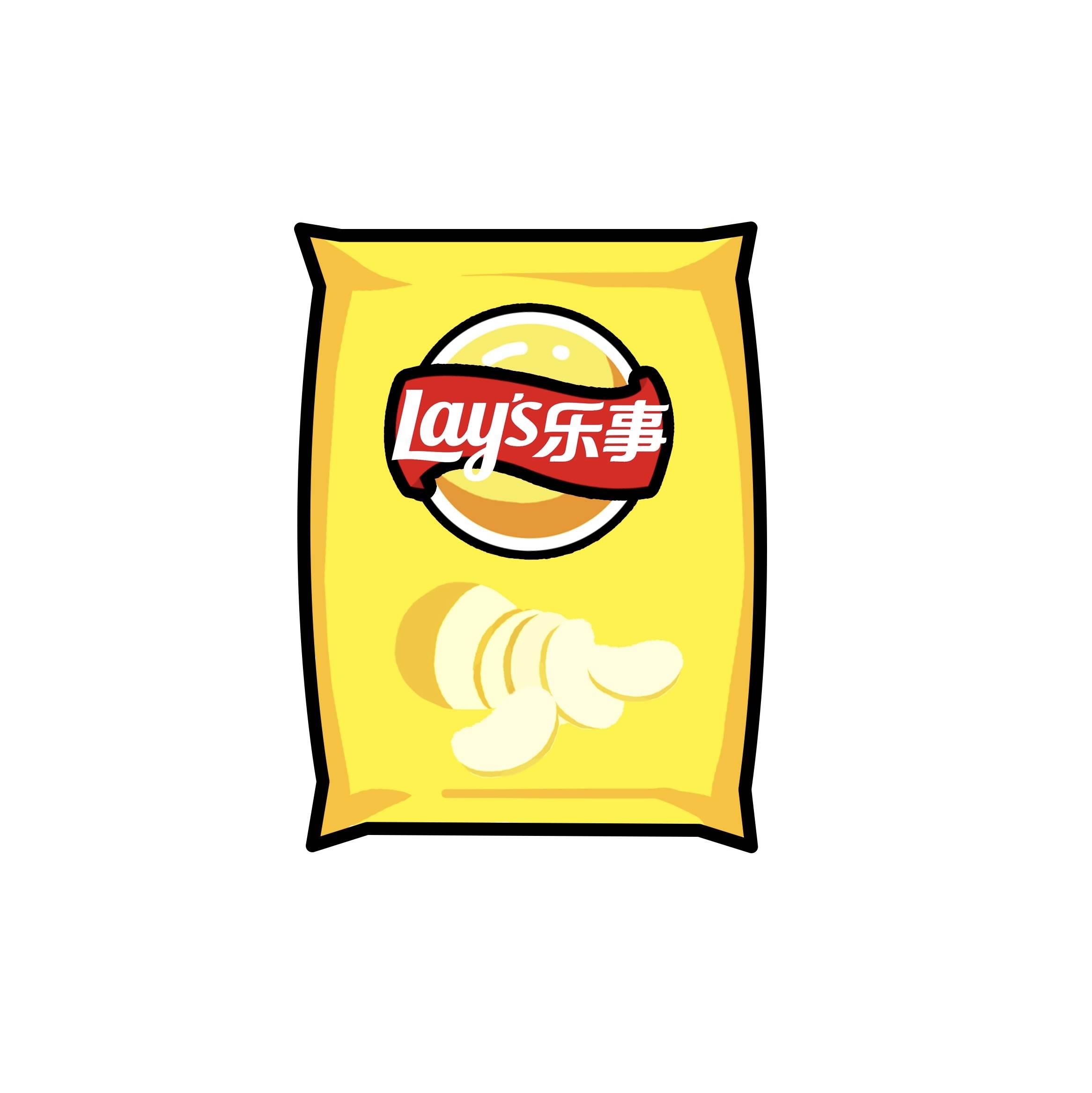 薯片简笔画 薯片简笔画彩色