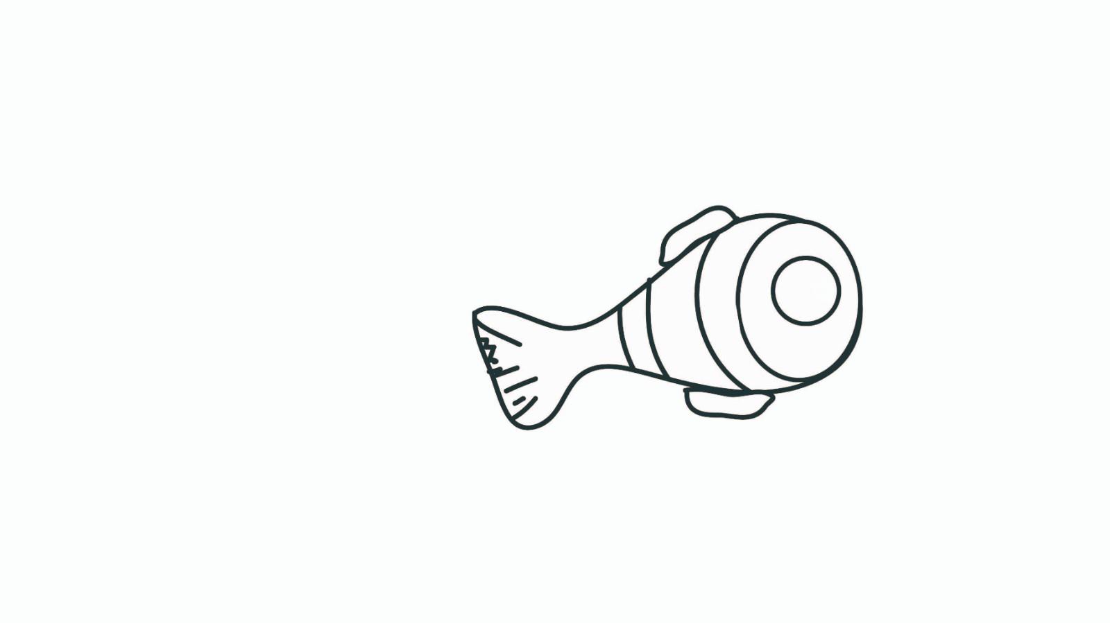 小丑鱼简笔画怎么画 小丑鱼简笔画步骤