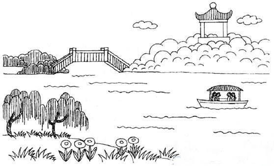 公园简笔画 公园简笔画简单又漂亮