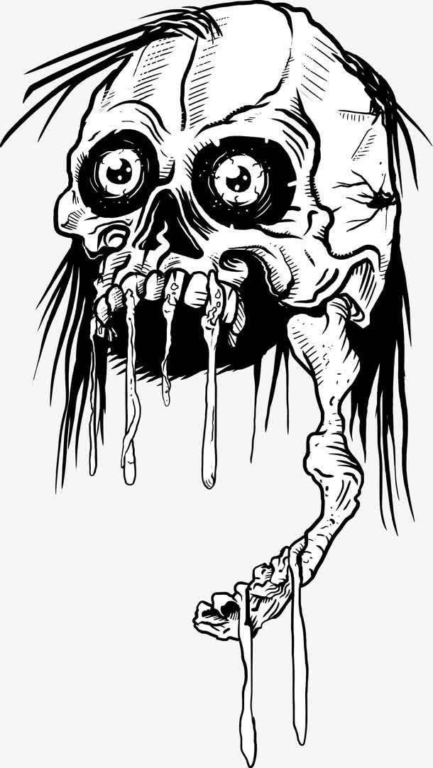 恐怖简笔画 恐龙简笔画幼儿园