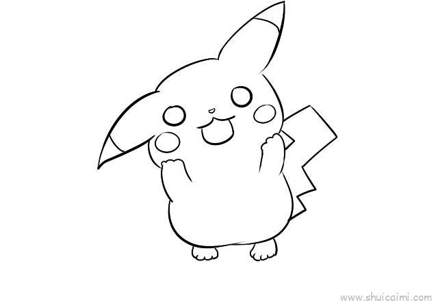 比卡丘儿童画怎么画 比卡丘简笔画简单