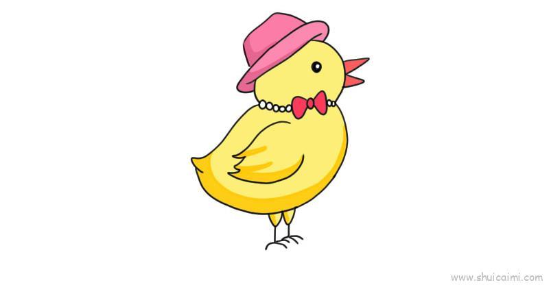 小鸡儿童画怎么画 小鸡简笔画顺序