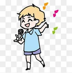 唱歌简笔画图片大全 唱歌简笔画图片大全可爱卡通