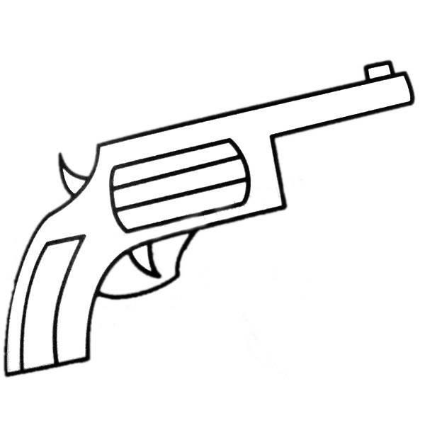枪的简笔画 枪的简笔画m416