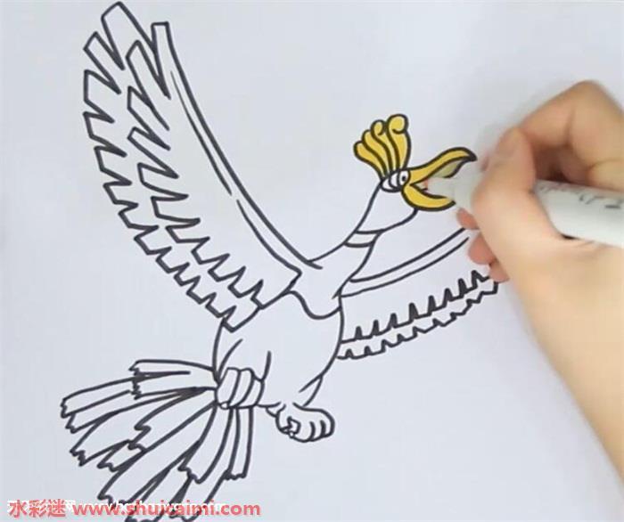 凤王怎么画 凤王简笔画简单