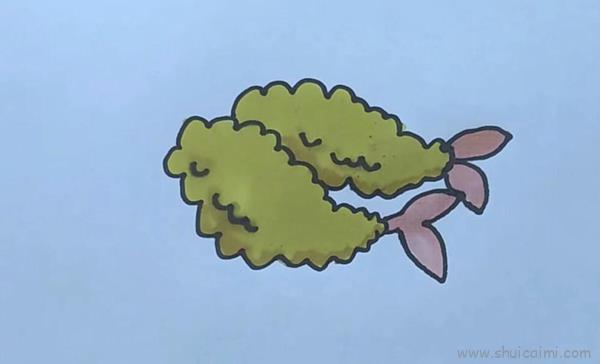 天妇罗儿童画怎么画 天妇罗简笔画图片