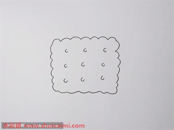 饼干怎么画 简笔画饼干画法步骤