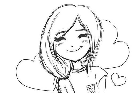 小女孩简笔画图片大全可爱 古风小女孩简笔画图片大全可爱