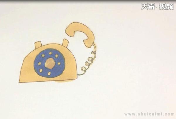 老式座机电话简笔画怎么画 老式座机电话简笔画简单又好看