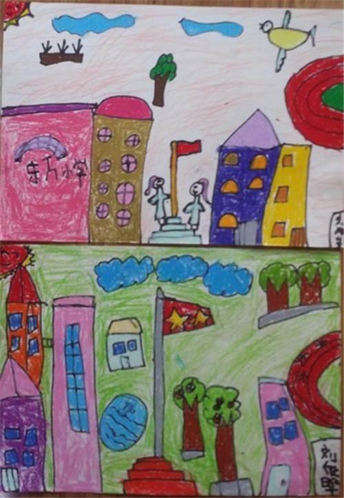 我心中的小学简笔画 我心中的小学简笔画图片大全