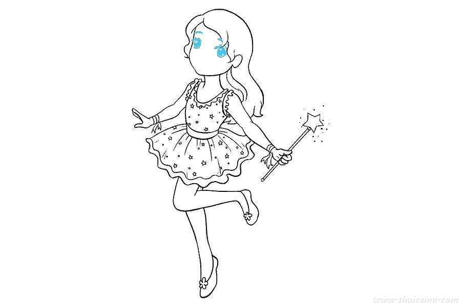 仙女怎么画 仙女简笔画图片大全带颜色