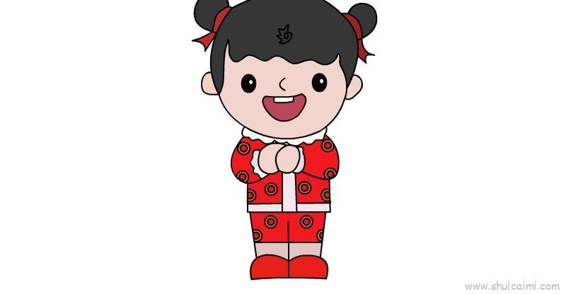 欢欢喜喜过新年儿童画怎么画 欢欢喜喜过新年简笔画图片大全