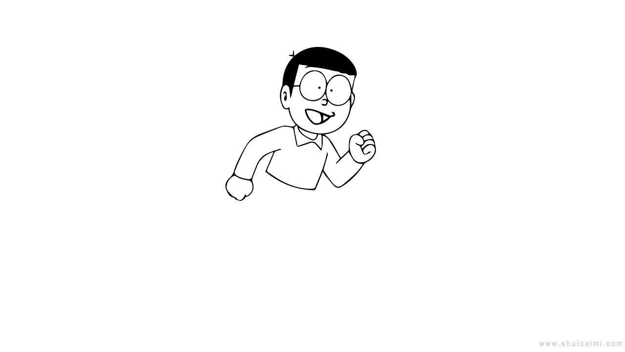 大雄简笔画怎么画 大雄简笔画好看