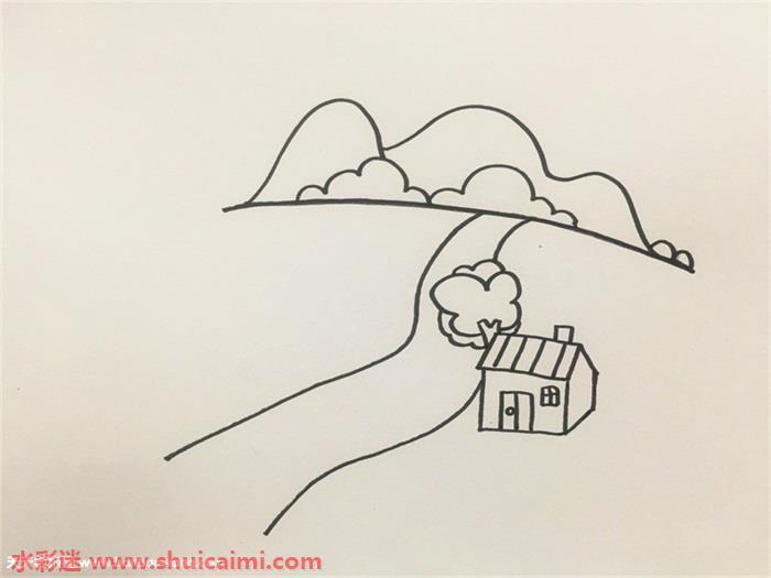 家乡怎么画 家乡简笔画简单彩色