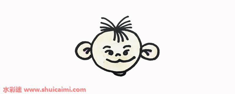 卡通动画的大耳朵图图简笔画步骤