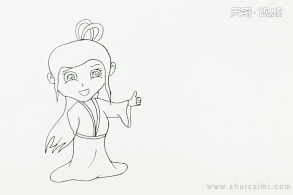 古代女性服饰简笔画怎么画 古代女性服饰简笔画简单又好看