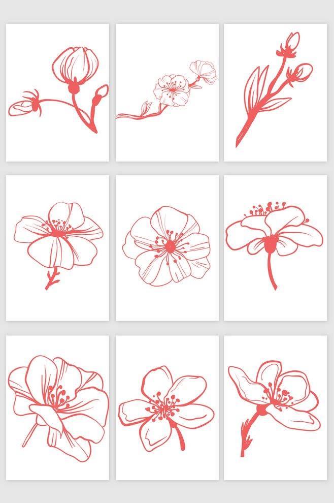 桃花简笔画 桃花简笔画简单又好看