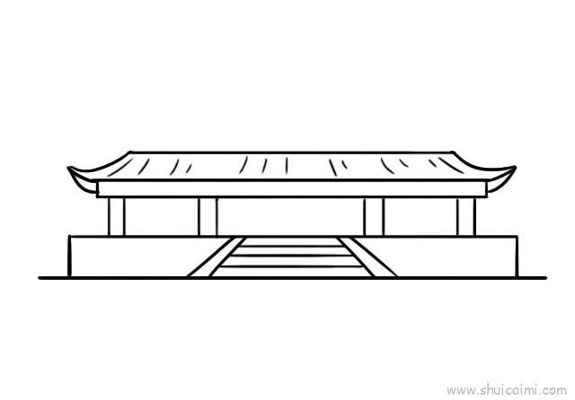 故宫儿童画怎么画 故宫简笔画好看