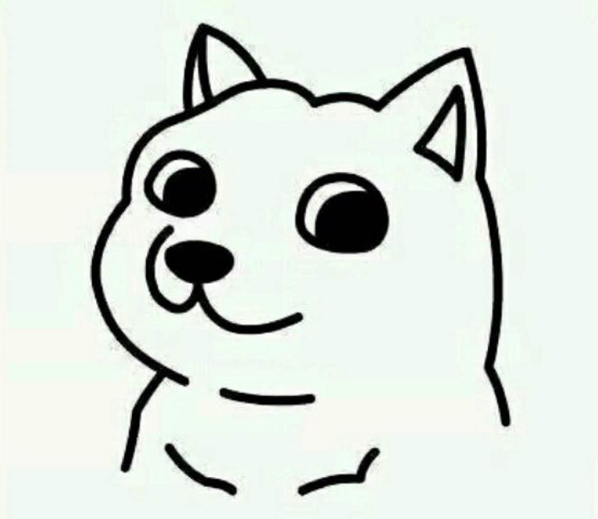 狗头简笔画图片大全 狗头简笔画图片大全可爱卡通