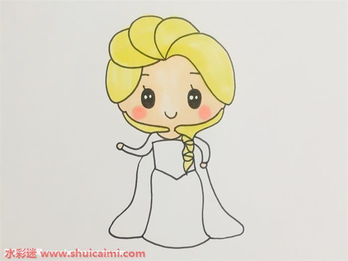 爱莎怎么画 爱莎简笔画简单又漂亮
