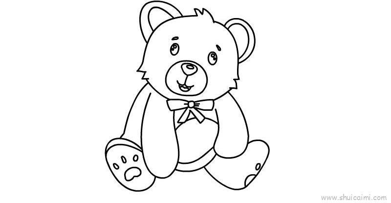 熊可爱儿童画怎么画 熊可爱简笔画步骤