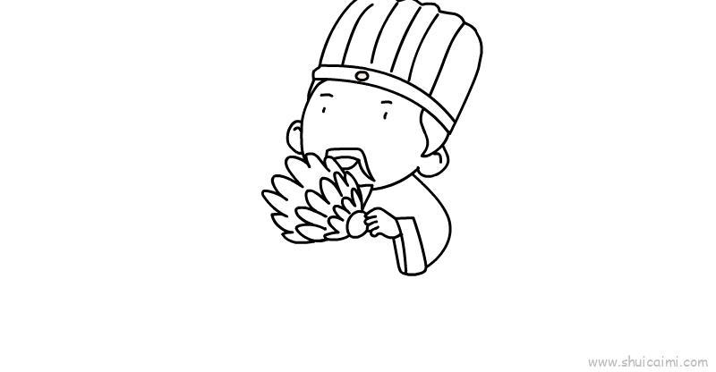诸葛亮儿童画怎么画 诸葛亮简笔画画法