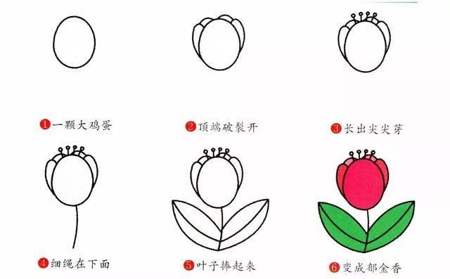 大班简笔画 大班简笔画图片涂色