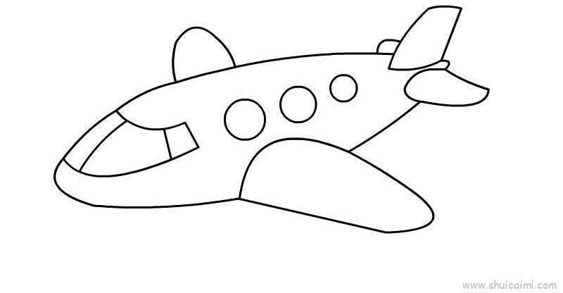 飞机模型儿童画怎么画 飞机模型简笔画简单