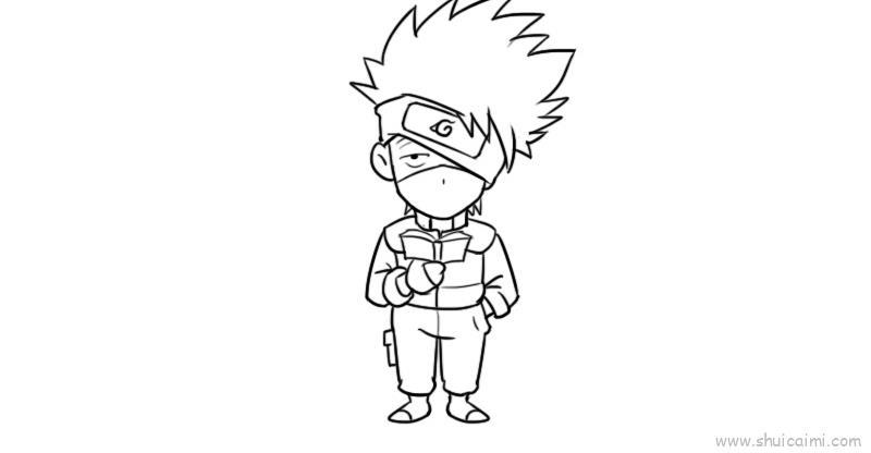 卡卡西儿童画怎么画 卡卡西简笔画好看