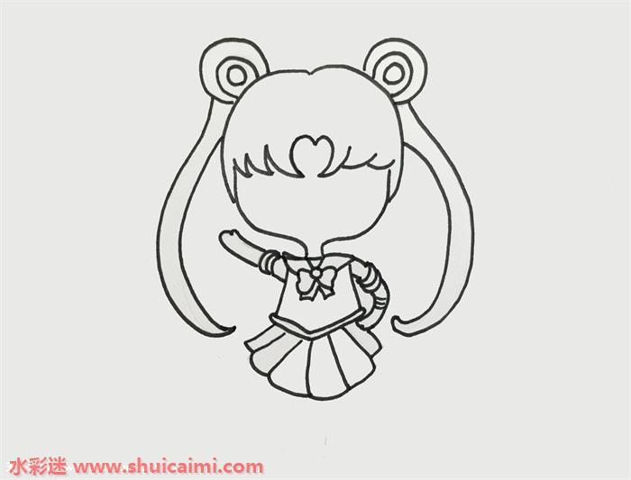 好看的简笔画月亮公主怎么画？