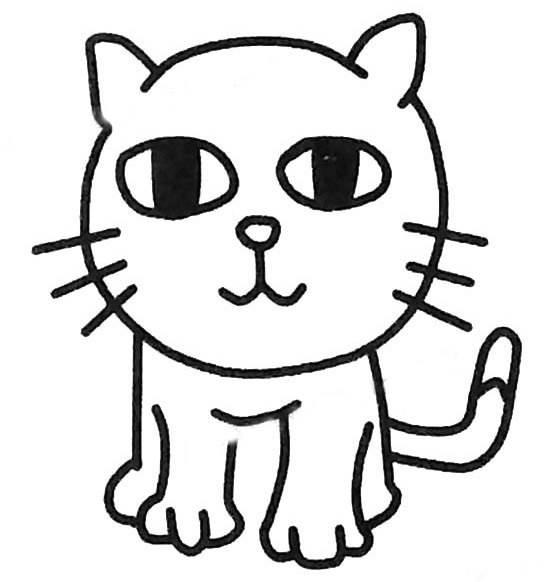 猫咪简笔画图片大全可爱 猫咪简笔画图片大全可爱带颜色