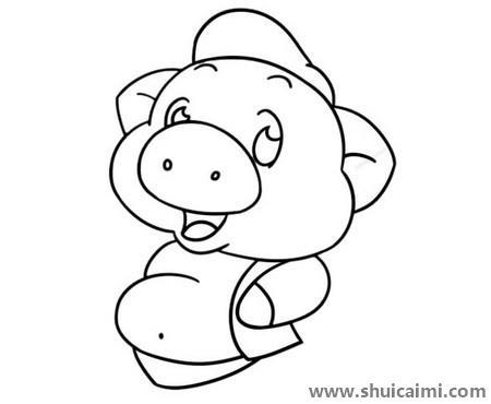 猪八戒儿童简笔画