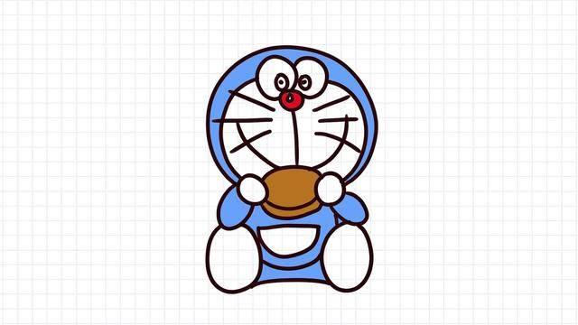 机器猫简笔画 机器猫简笔画图片大全涂色