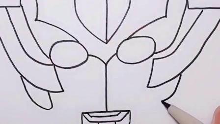 假面骑士简笔画 假面骑士简笔画简单又帅气