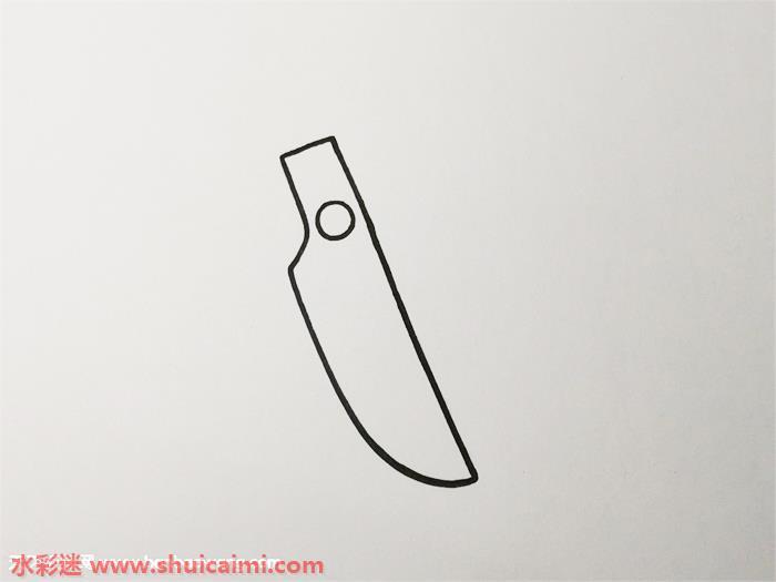 如何画剪刀简笔画？带颜色的剪刀简笔画步骤分享