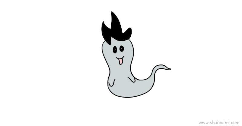 幽灵鬼怪儿童画怎么画 幽灵鬼怪简笔画图片