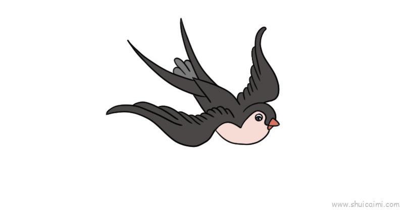 燕子儿童画怎么画 燕子简笔画画法