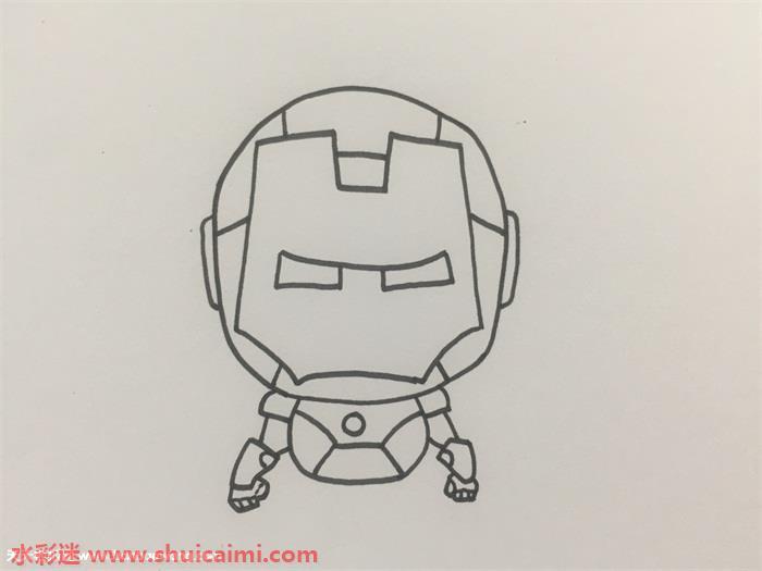 钢铁侠全身怎么画 钢铁侠全身简笔画步骤图
