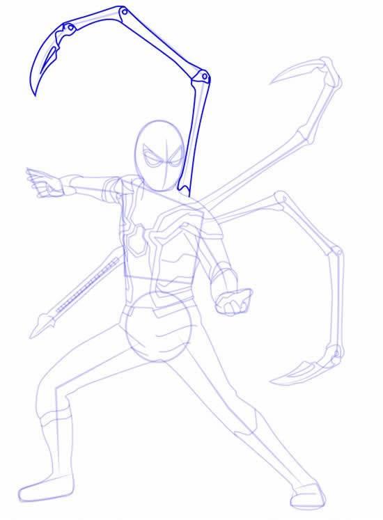 蜘蛛侠简笔画 蜘蛛侠简笔画简单又帅气