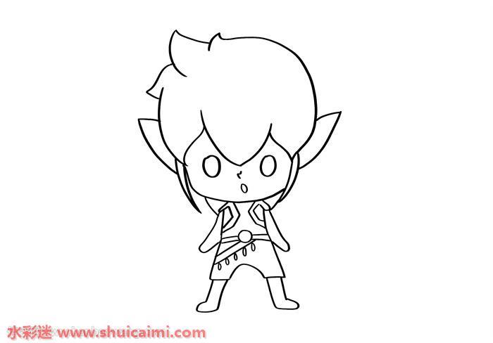 水王子怎么画 水王子简笔画画法