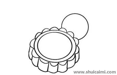 月饼儿童简笔画