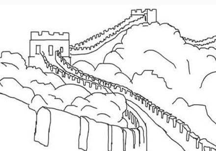 万里长城简笔画 万里长城简笔画图片